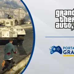 Uciekający przed czołgiem gracz w GTA V. Szukasz kodu na czołg w GTA 5?