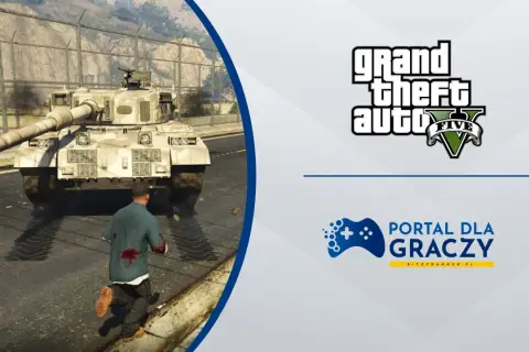 Uciekający przed czołgiem gracz w GTA V. Szukasz kodu na czołg w GTA 5?