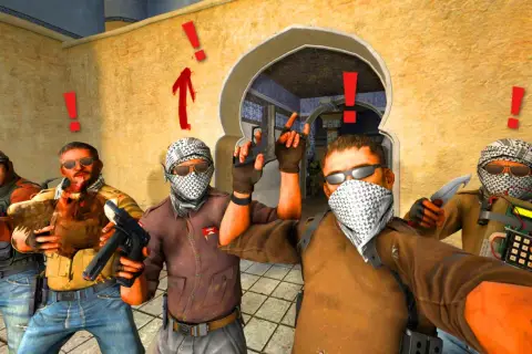 Pięciu graczy z CS:GO pozuje do selfie z kurczakiem i bombą. Pora na csa!