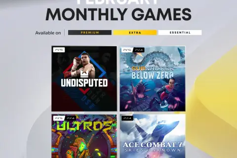 Luty z grami co miesiąc PS Plus: Undisputed, Subnautica: Below Zero, Ultros i Ace Combat 7. Dostępne na Premium, Extra i Essential.