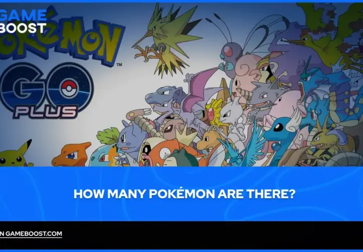Zbiór wielu popularnych Pokémonów, w tym Pikachu, Charizard i Mewtwo, na tle logo Pokémon GO Plus.