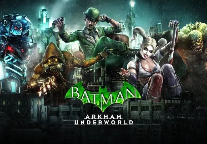 Mr Freeze, Scarecrow, Riddler, Harley Quinn i Killer Croc w Batman Arkham Underworld.