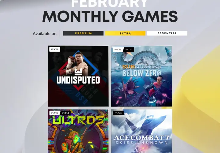 Gry w PS Plus na luty 2026: Undisputed, Subnautica: Below Zero, Ultros i Ace Combat 7.