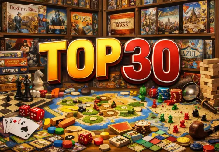 TOP 30 najlepsze gry RPG: plansze, kości, karty i pionki tworzą magiczny świat przygód.