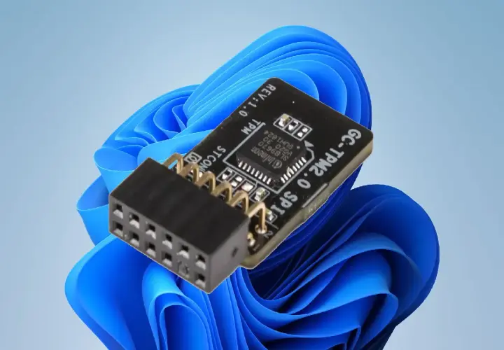 Moduł GC-TPM2.0 SPI z chipem Infineon, kluczowy element dla bezpieczeństwa systemu Windows 11.