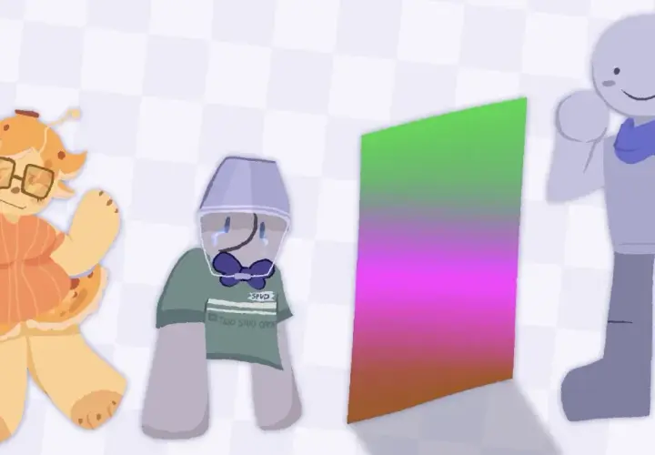 Postacie z Roblox: słodki stworek, smutny spud, i uśmiechnięty chłopak. Co to znaczy NPC w Roblox?