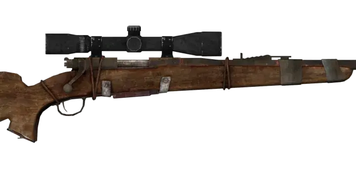 Karabin snajperski z lunetą, podobny do tego, którego używał Boone w Fallout: New Vegas.