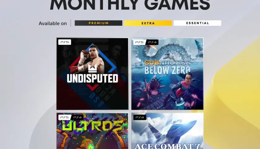 Gry w PS Plus na luty 2026: Undisputed, Subnautica: Below Zero, Ultros i Ace Combat 7.