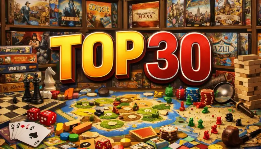 TOP 30 najlepsze gry RPG: plansze, kości, karty i pionki tworzą magiczny świat przygód.