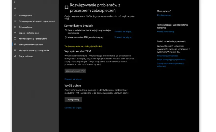 TPM 2.0 jak włączyć - Instrukcja dla BIOS i UEFI - Rozwiąż problemy