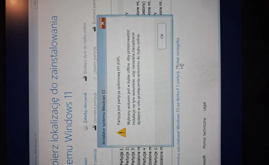 Nie można zainstalować systemu Windows na tym dysku - Jak to naprawić?