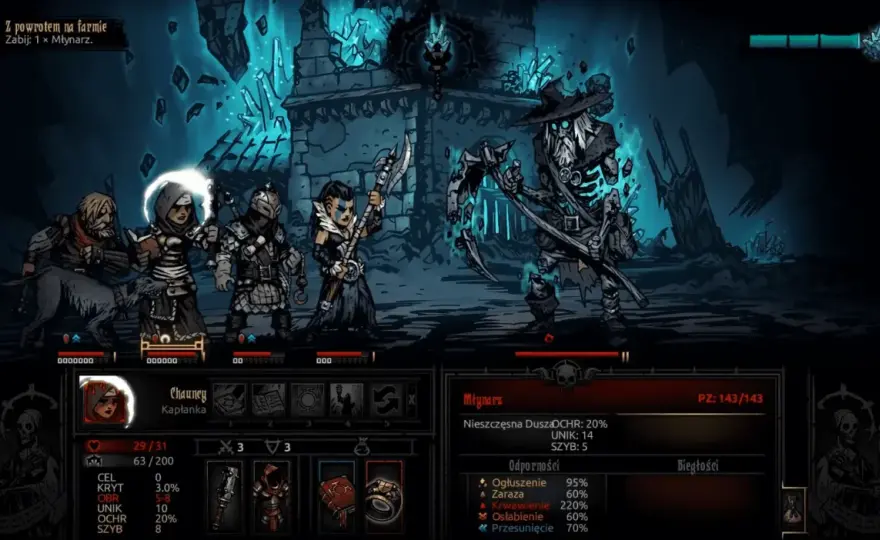 Knieja w Darkest Dungeon - Jak przetrwać i nie stracić drużyny?