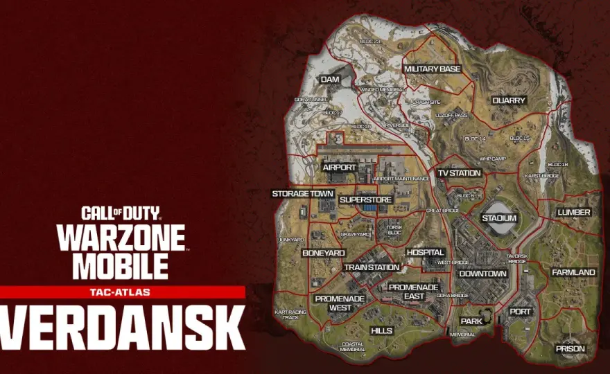 Mapa Verdansk w Warzone - Jak zdominować kluczowe POI i rotacje?