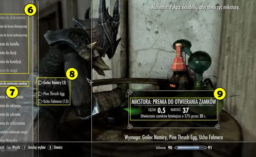 Skyrim alchemia - Najlepsze przepisy i jak nie marnować składników?