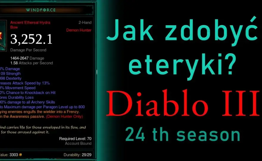 Eteryczne przedmioty w Diablo 3 - sekretne sposoby zdobycia legendy