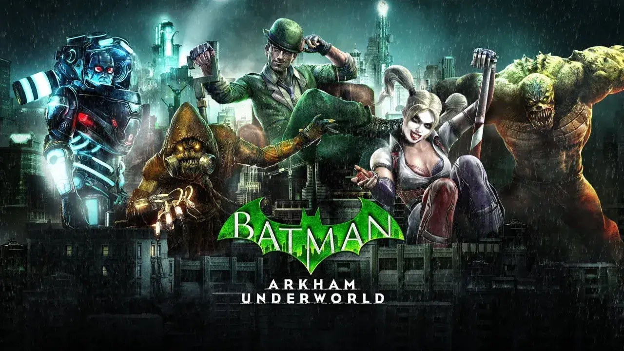 Mr Freeze, Scarecrow, Riddler, Harley Quinn i Killer Croc w Batman Arkham Underworld.