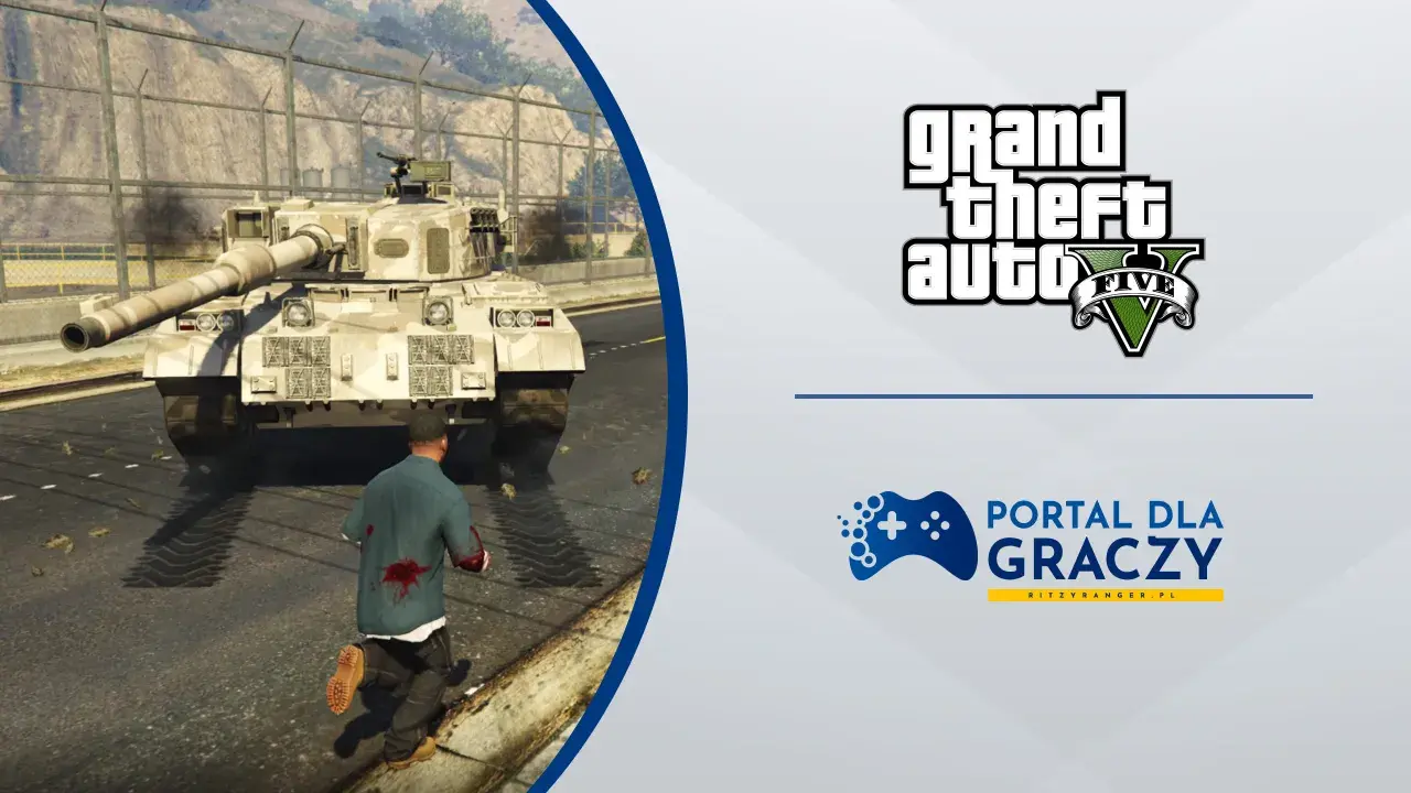 Uciekający przed czołgiem gracz w GTA V. Szukasz kodu na czołg w GTA 5?