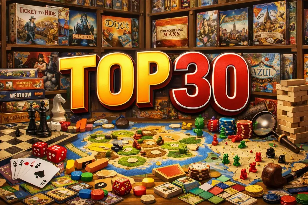 TOP 30 najlepsze gry RPG: plansze, kości, karty i pionki tworzą magiczny świat przygód.