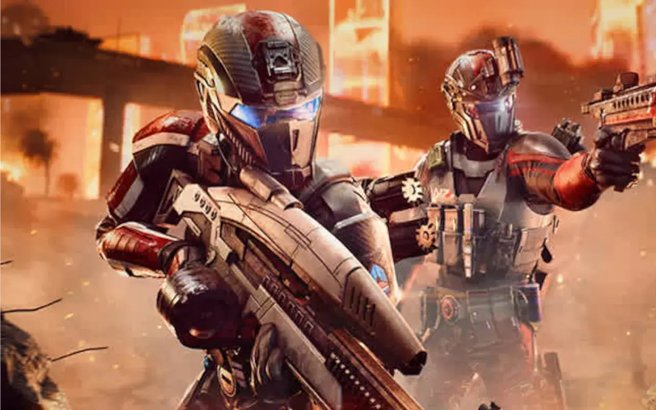 Dwóch żołnierzy w futurystycznych zbrojach, gotowych do walki. Czy to zapowiedź Mass Effect 5?
