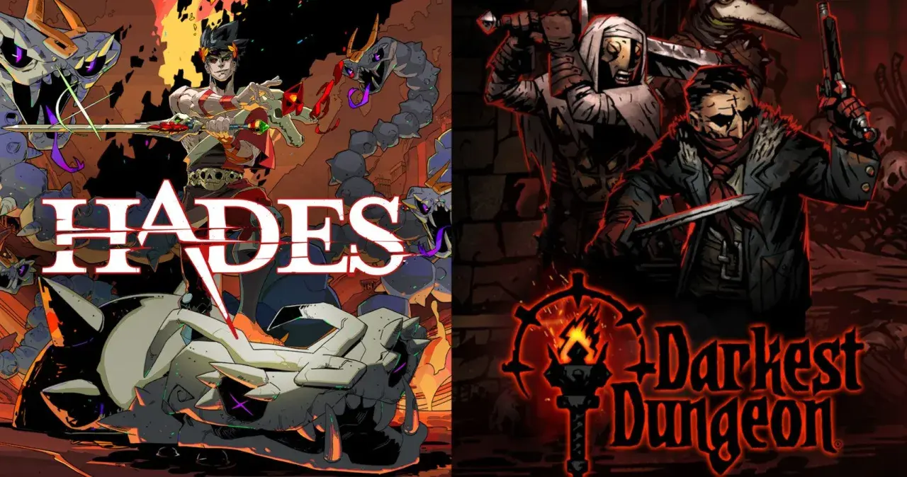 Hades i Darkest Dungeon – dwa mroczne roguelike z bohaterami walczącymi o przetrwanie.