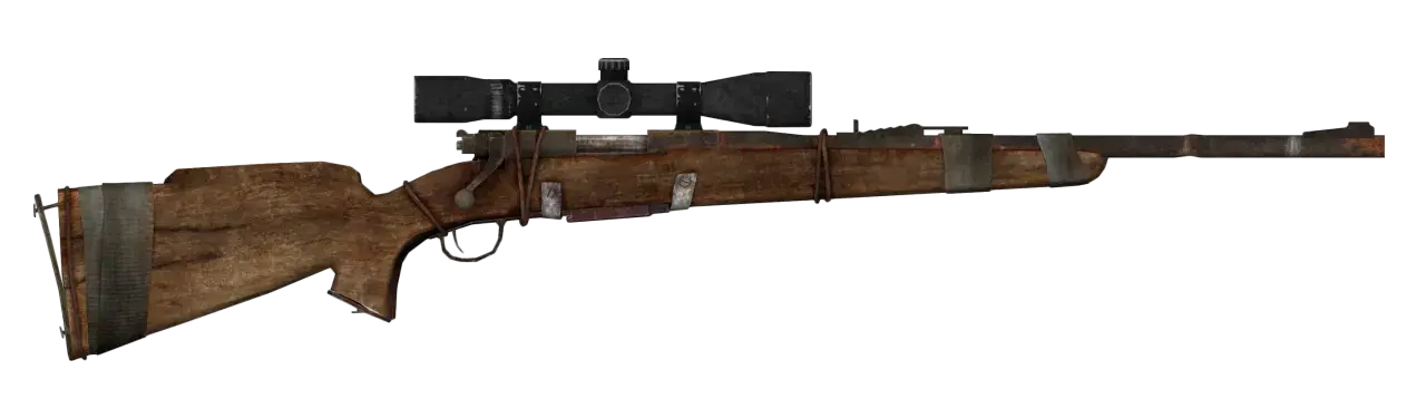 Karabin snajperski z lunetą, podobny do tego, którego używał Boone w Fallout: New Vegas.