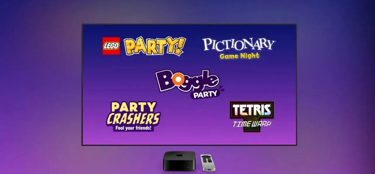 Gry na Netflix: LEGO Party, Pictionary Game Night, Boggle Party, Party Crashers i Tetris Time Warp.