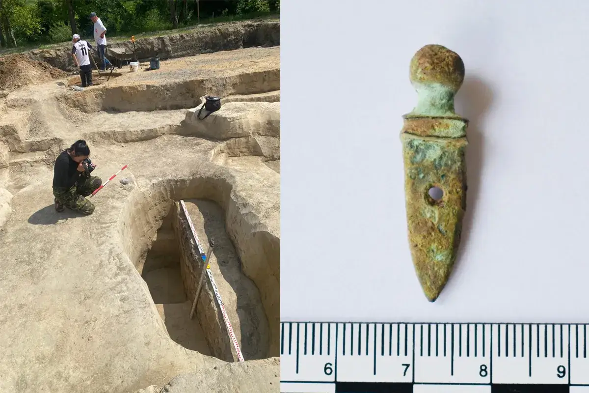 Archeolodzy odkrywają starożytne wykopaliska, gdzie znaleziono miecz anielskiego sojuszu.